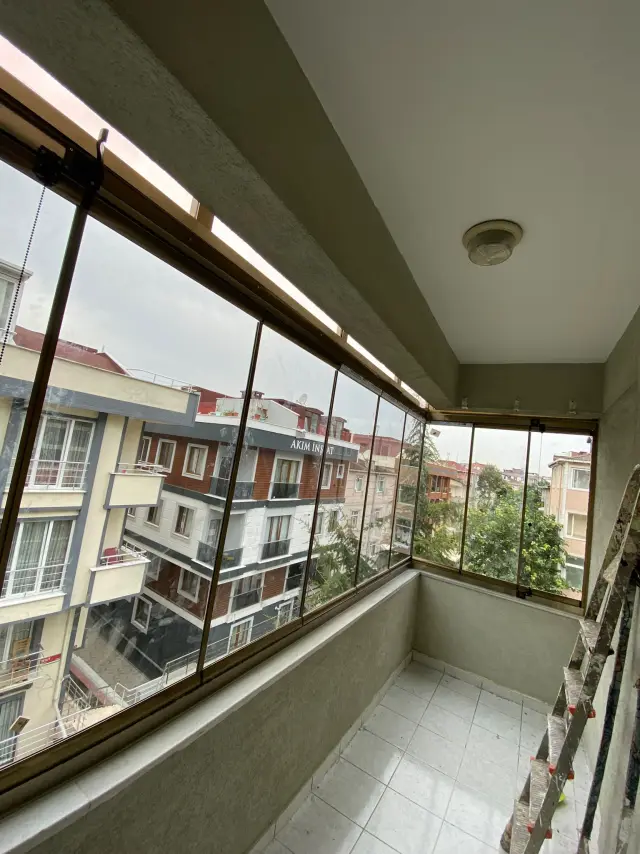 Sürgülü (Slidekon) Cam Balkon uygulama fotoğrafı 3
